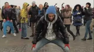Moscow flash mob, dancing
